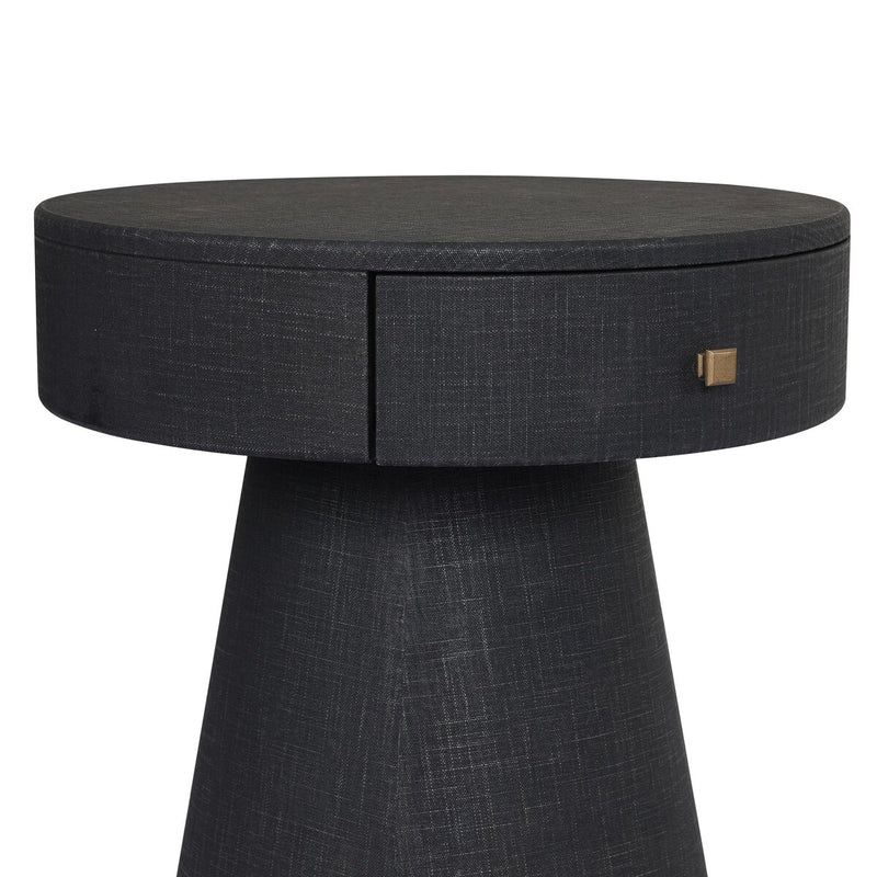 Chiro Nightstand - Black Linen