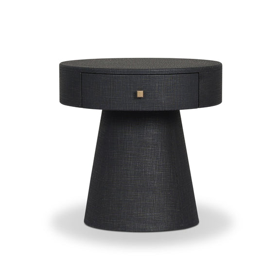 Chiro Nightstand - Black Linen