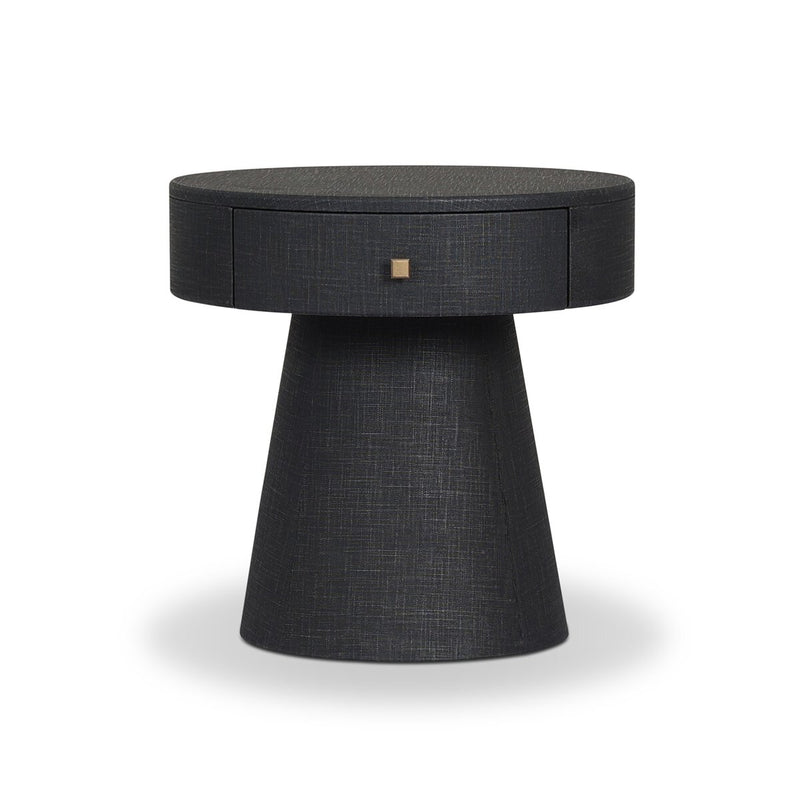 Chiro Nightstand - Black Linen