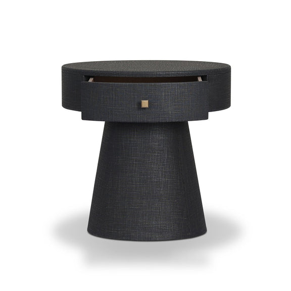 Chiro Nightstand - Black Linen