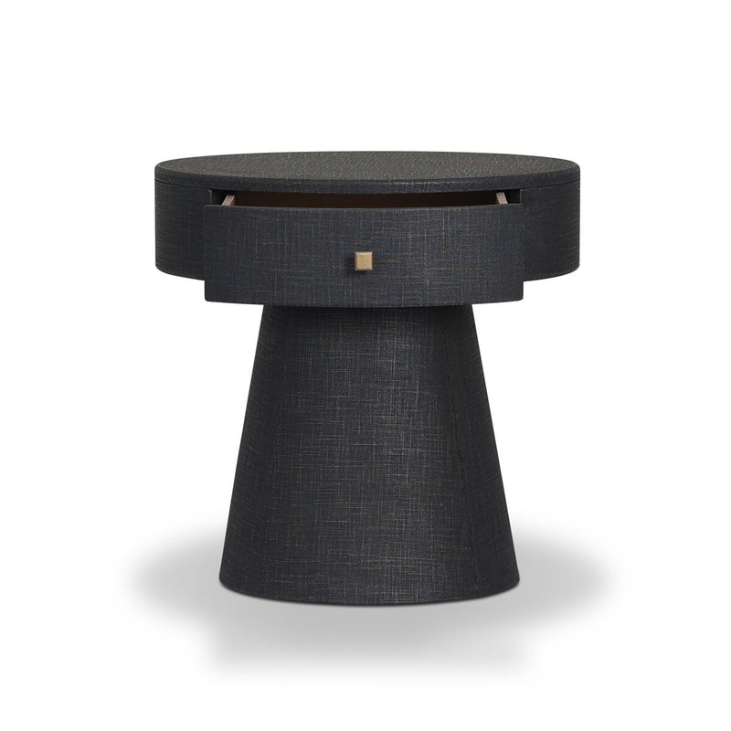 Chiro Nightstand - Black Linen