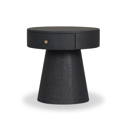 Chiro Nightstand - Black Linen