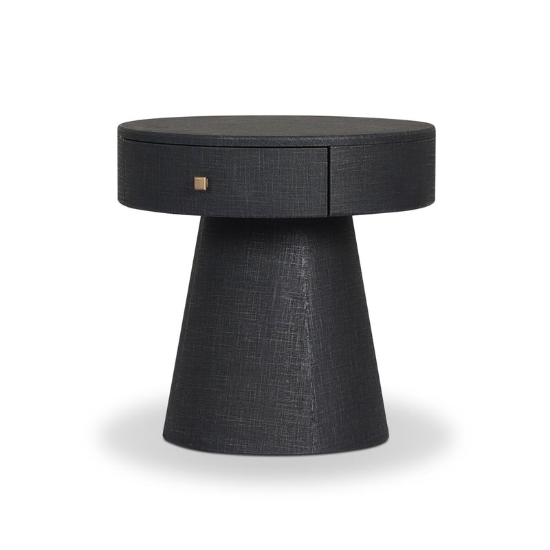 Chiro Nightstand - Black Linen