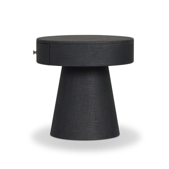 Chiro Nightstand - Black Linen