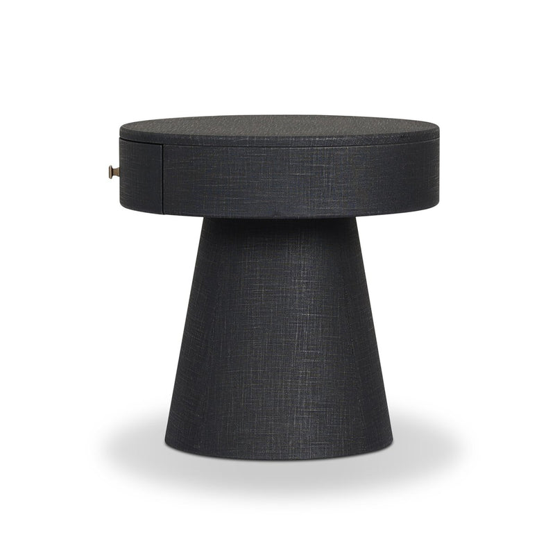 Chiro Nightstand - Black Linen