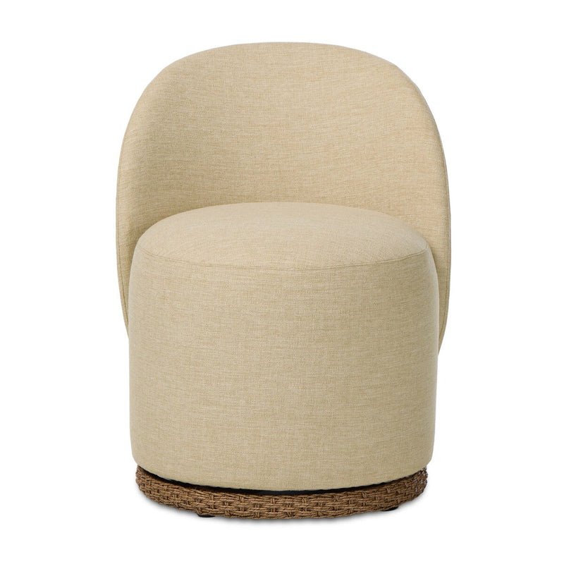 Quaid Outdoor Upholstered Dining Chair - Alessi Buff