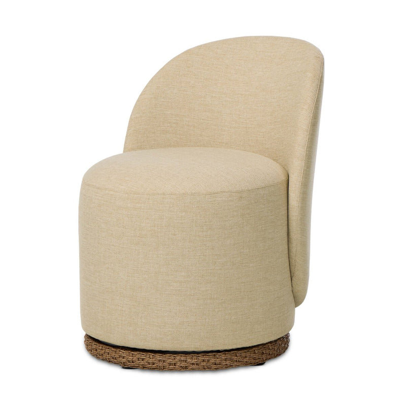 Quaid Outdoor Upholstered Dining Chair - Alessi Buff