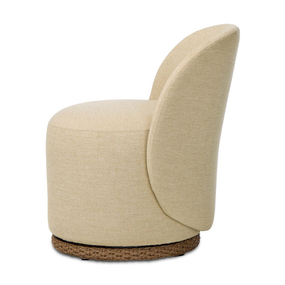 Quaid Outdoor Upholstered Dining Chair - Alessi Buff