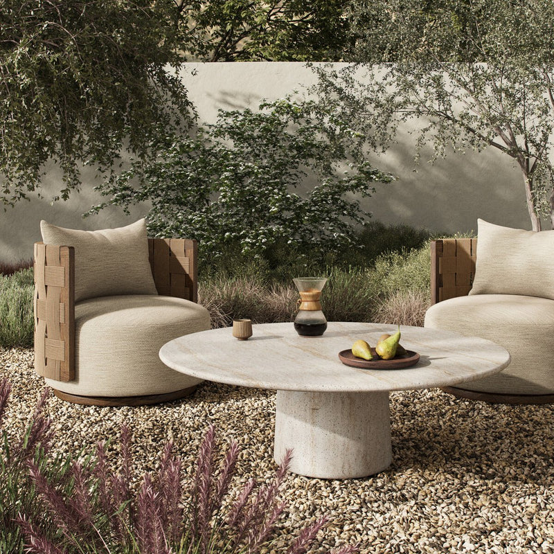 Poole Outdoor Coffee Table - Textured Sand Concrete