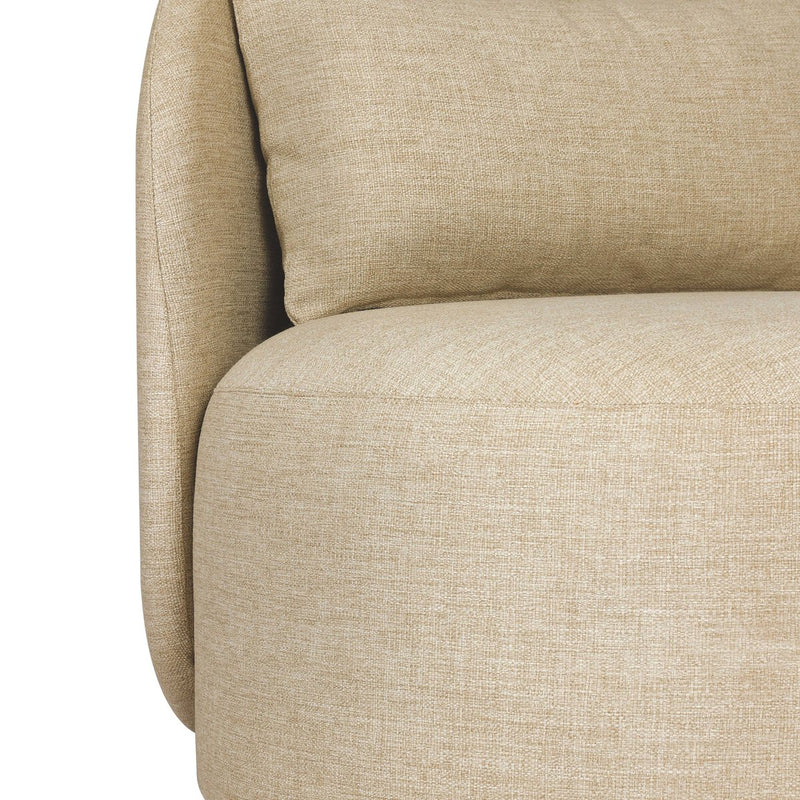 Quaid Outdoor Upholstered Swivel Chair - Alessi Buff