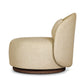 Quaid Outdoor Upholstered Swivel Chair - Alessi Buff