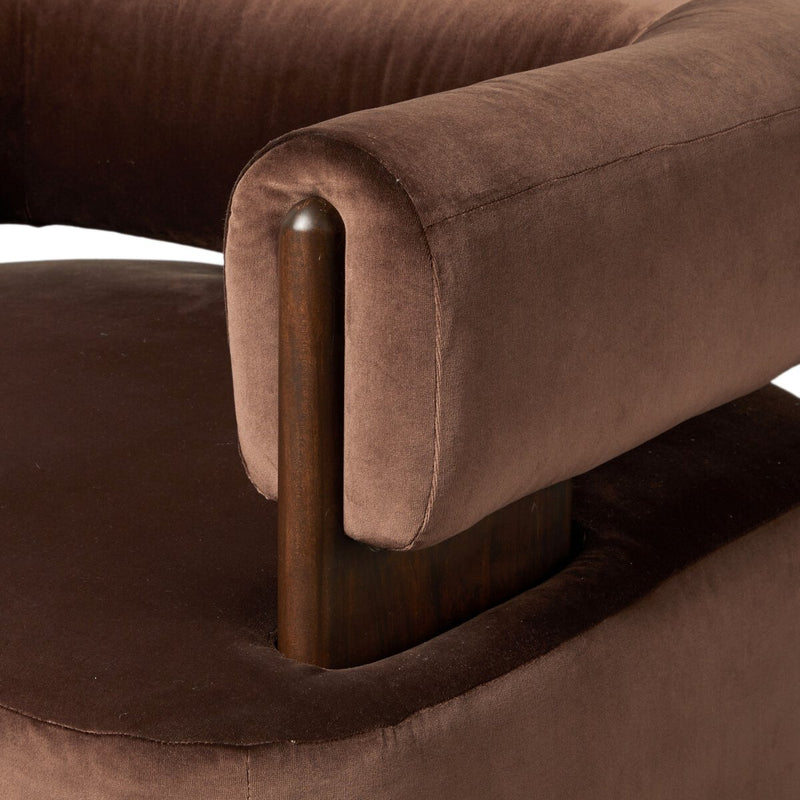 Ward Swivel Chair - Surrey Cocoa