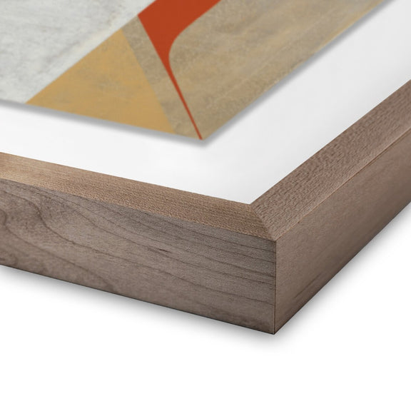 Mon Coeur Est Fort by Gregory Gove - Rustic Walnut