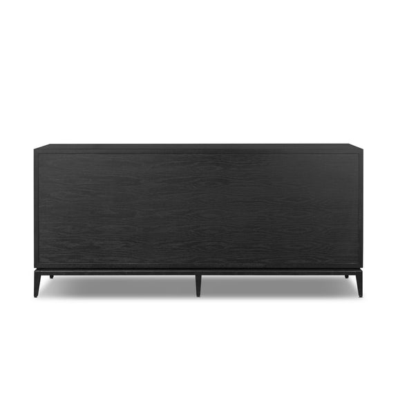 Rosenell 6 Drawer Dresser - Black Oak Veneer
