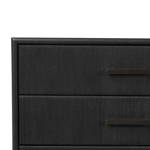 Rosenell 6 Drawer Dresser - Black Oak Veneer