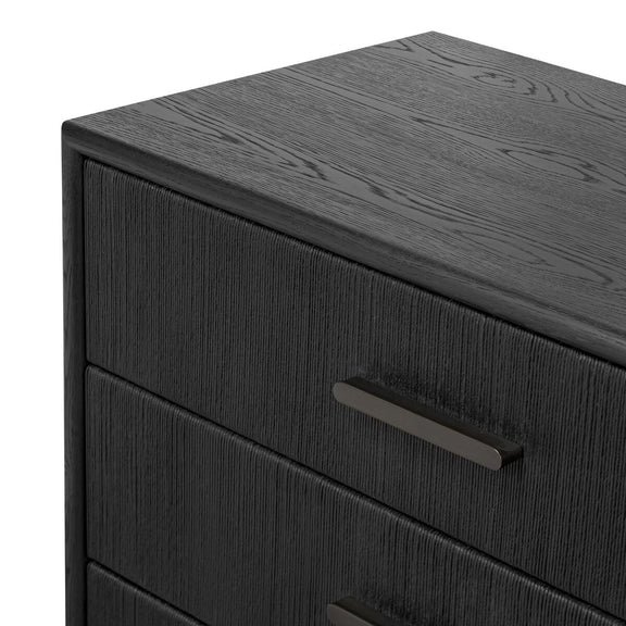 Rosenell 6 Drawer Dresser - Black Oak Veneer