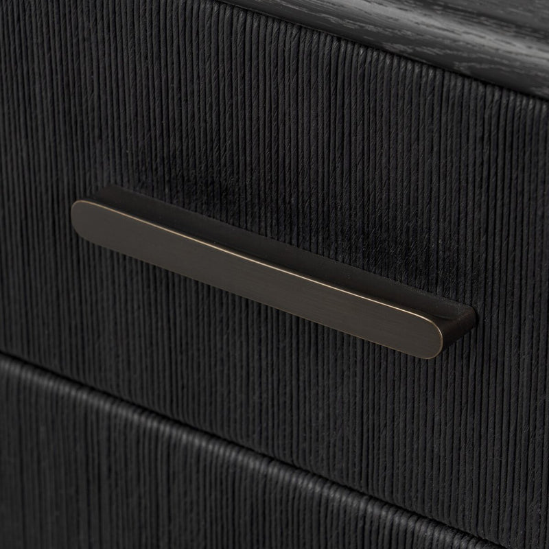 Rosenell 6 Drawer Dresser - Black Oak Veneer