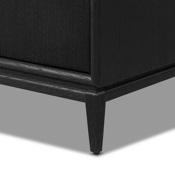 Rosenell 6 Drawer Dresser - Black Oak Veneer