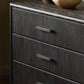 Rosenell 6 Drawer Dresser - Black Oak Veneer