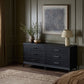 Rosenell 6 Drawer Dresser - Black Oak Veneer