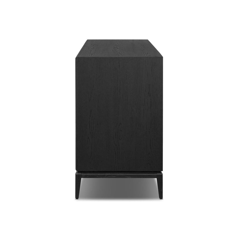 Rosenell 6 Drawer Dresser - Black Oak Veneer