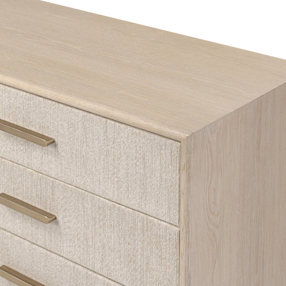 Rosenell 6 Drawer Dresser - Natural Oak Veneer