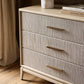 Rosenell 6 Drawer Dresser - Natural Oak Veneer