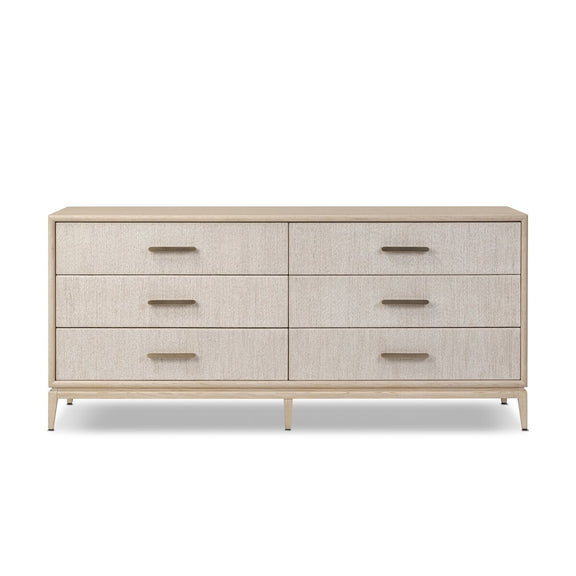 Rosenell 6 Drawer Dresser - Natural Oak Veneer