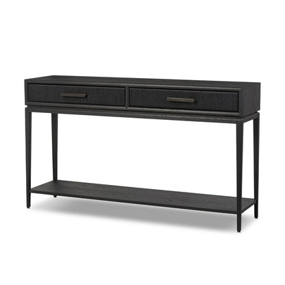 Rosenell Console Table - 60" - Black Oak Veneer