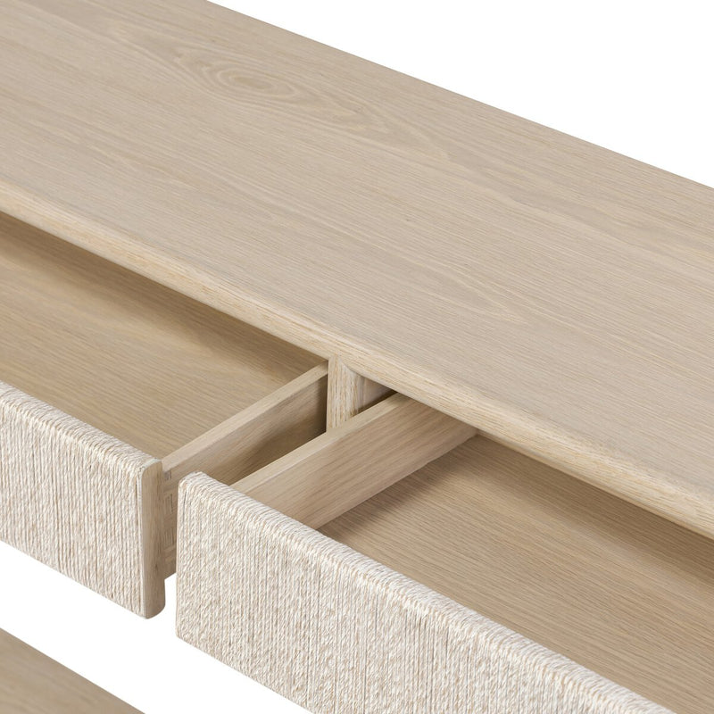 Rosenell Console Table - 60" - Natural Oak Veneer