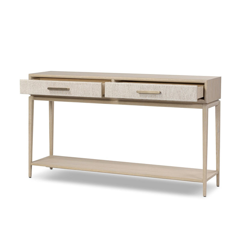 Rosenell Console Table - 60" - Natural Oak Veneer
