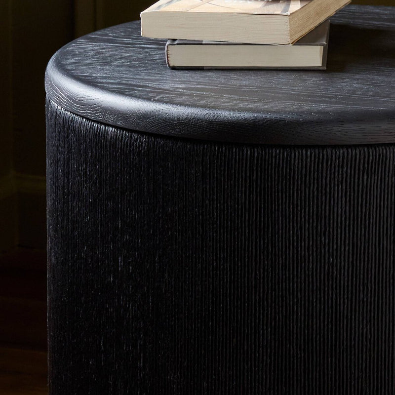 Rosenell End Table - Black Oak Veneer