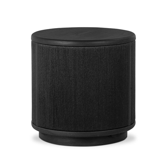 Rosenell End Table - Black Oak Veneer