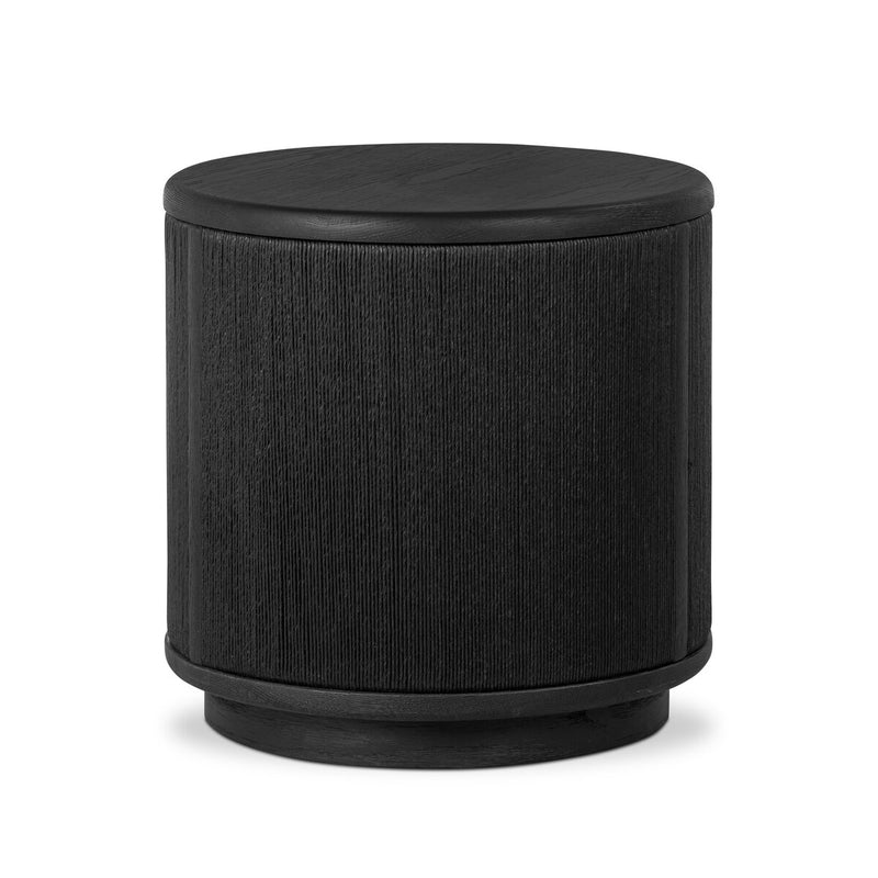 Rosenell End Table - Black Oak Veneer