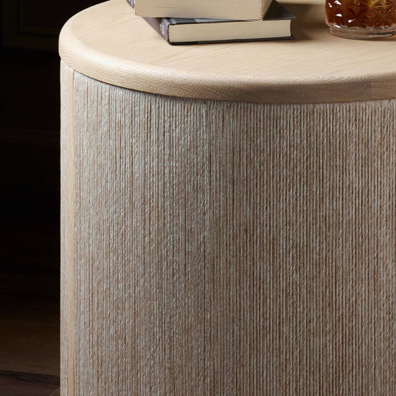 Rosenell End Table - Natural Oak Veneer