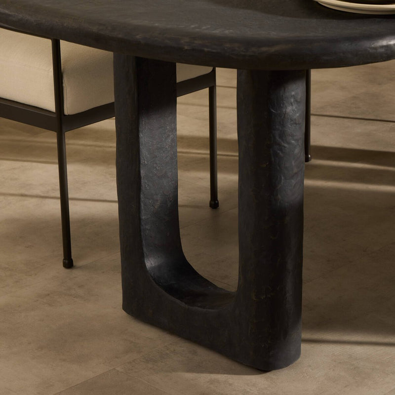 Obito Dining Table - Obsidian Concrete