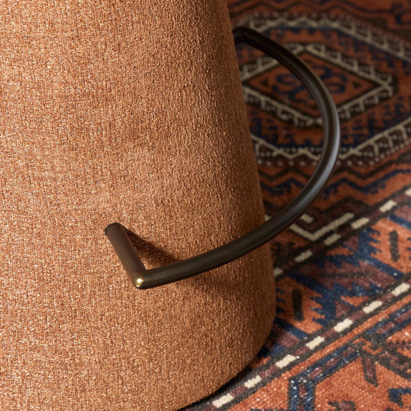 Cannes Swivel Counter Stool - Crypton Wayfarer Sienna