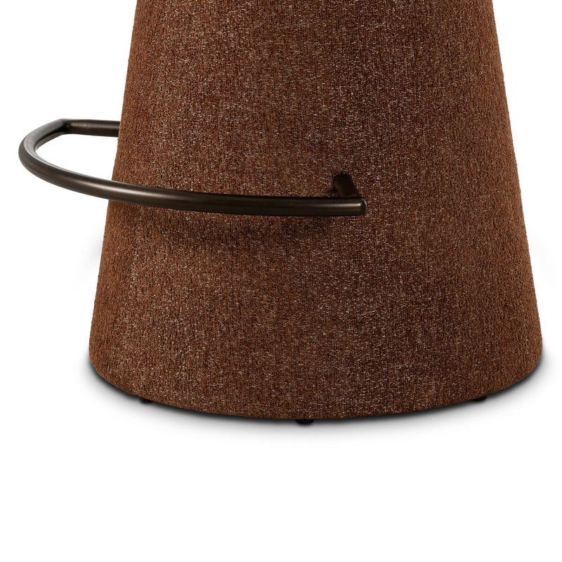Cannes Swivel Counter Stool - Crypton Wayfarer Sienna