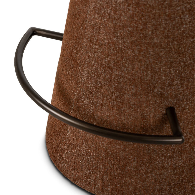 Cannes Swivel Counter Stool - Crypton Wayfarer Sienna