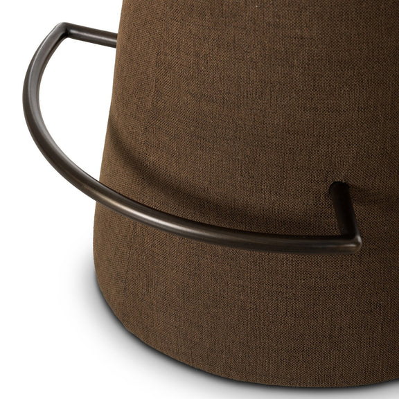 Cannes Swivel Counter Stool - Crypton Nomad Mushroom