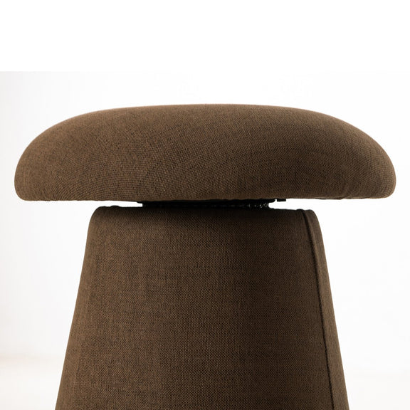 Cannes Swivel Counter Stool - Crypton Nomad Mushroom