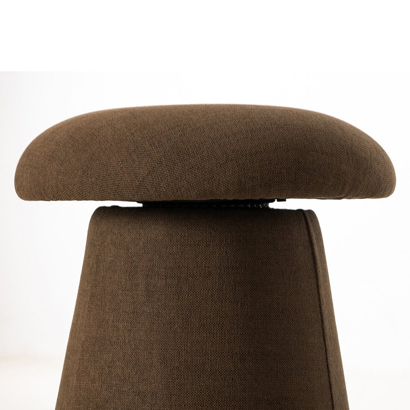 Cannes Swivel Counter Stool - Crypton Nomad Mushroom
