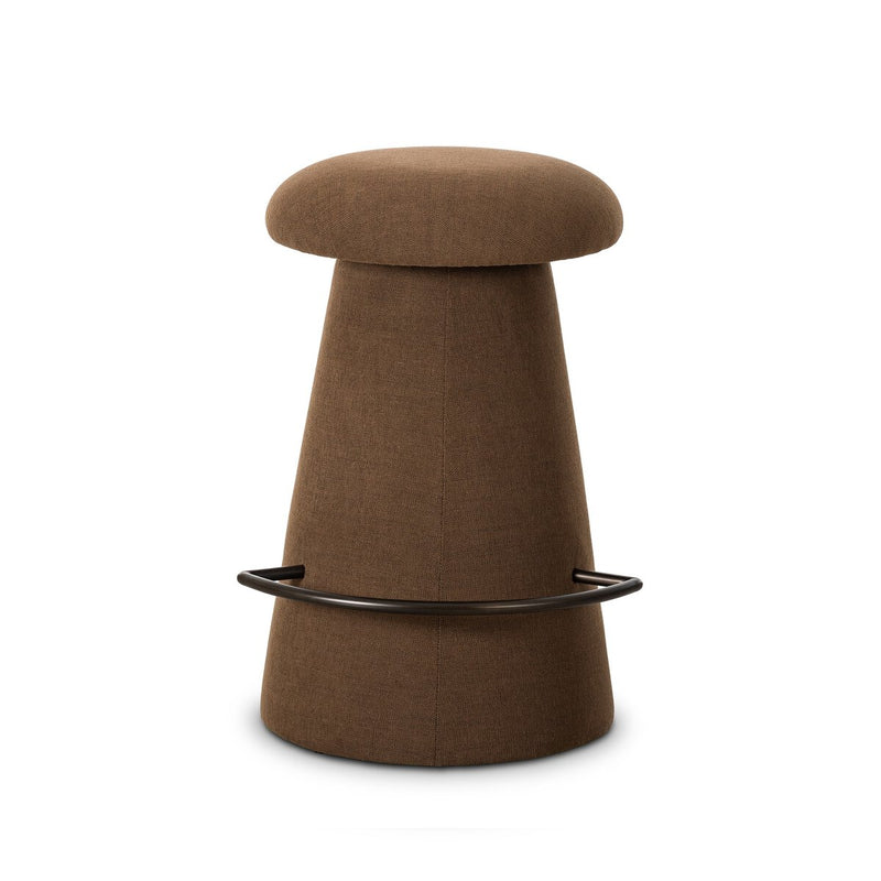 Cannes Swivel Counter Stool - Crypton Nomad Mushroom