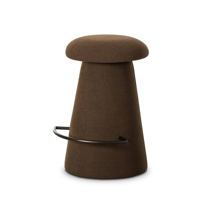 Cannes Swivel Counter Stool - Crypton Nomad Mushroom