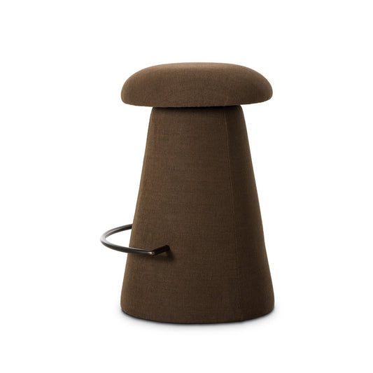 Cannes Swivel Counter Stool - Crypton Nomad Mushroom