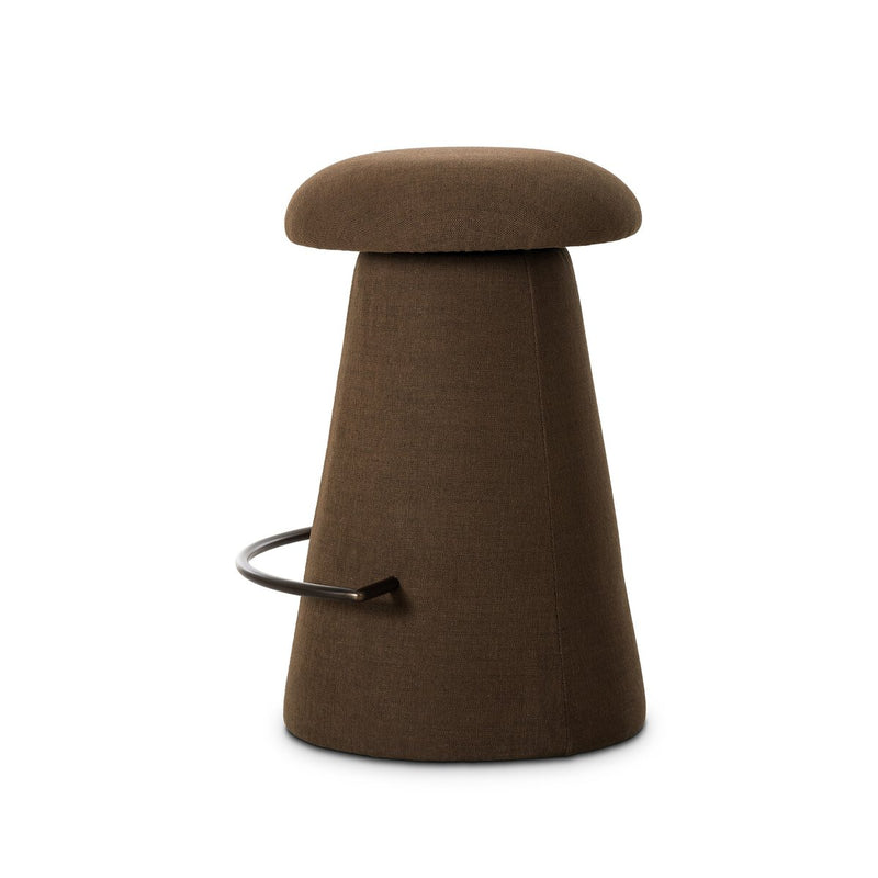 Cannes Swivel Counter Stool - Crypton Nomad Mushroom