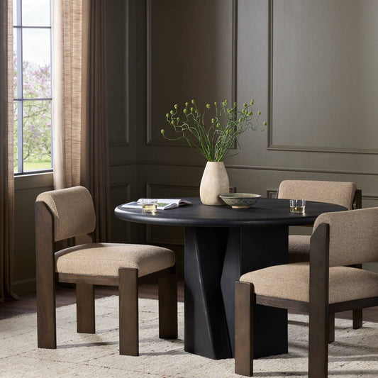 Aster Dining Table - Black Antique