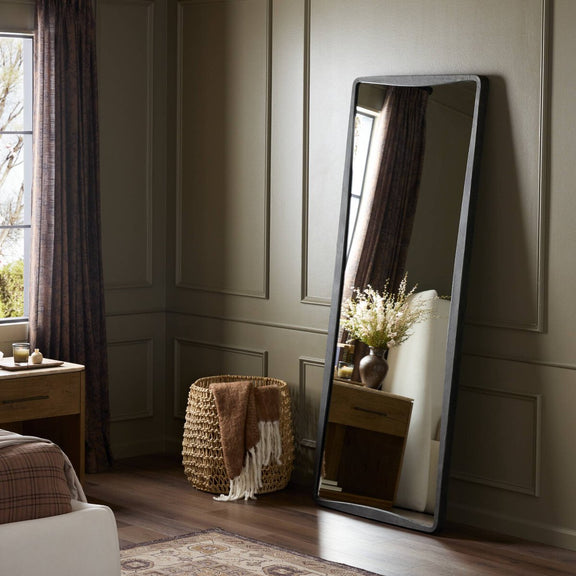 Regis Floor Mirror - Hammered Grey