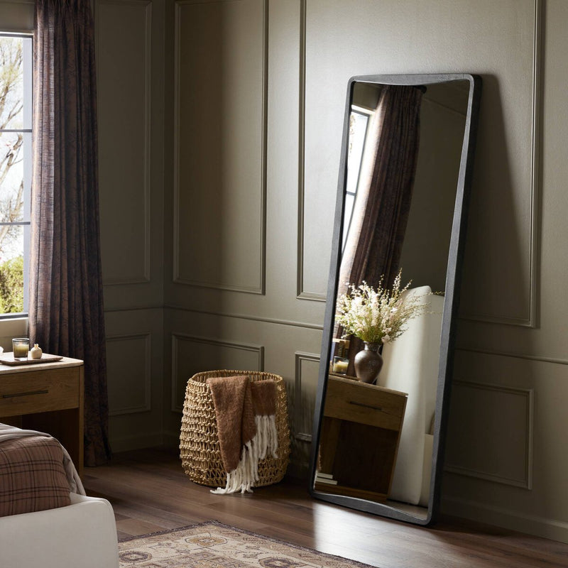 Regis Floor Mirror - Hammered Grey