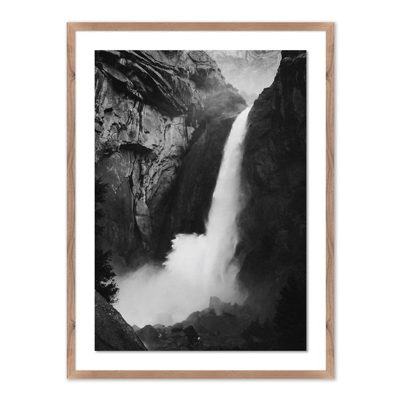 Lower Yosemite Falls by Wesley and Emma Teague - Rustic Walnut